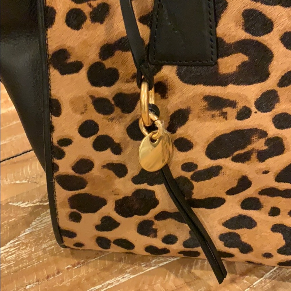 Cole Haan Printed Haircalf Square Satchel - Picture 3 of 6